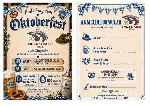 Oktoberfest Einladung Vorschau